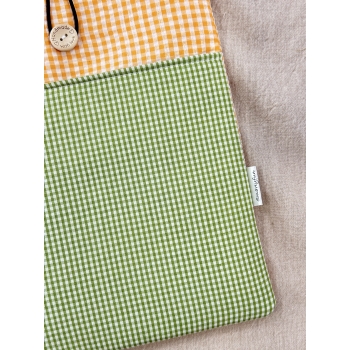 Funda Protectora "Vichy Amarillo" con bolsillo