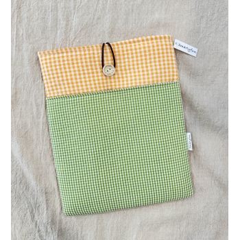 Funda Protectora "Vichy Amarillo" con bolsillo