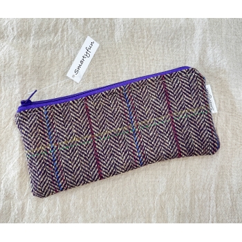 Funda de Gafas Tweed "Berenjena"