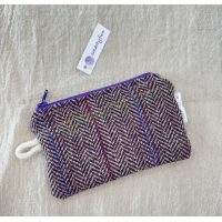 Monedero Tweed "Berenjena"