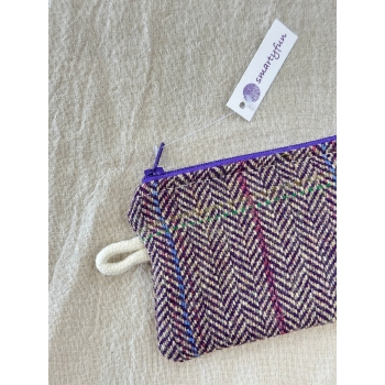 Monedero Tweed "Berenjena"