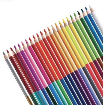 Pinturas de Colores "Bicolor" de Carioca (24 unidades)
