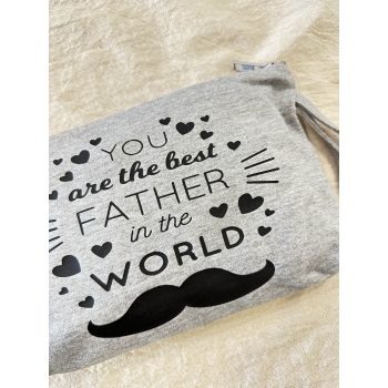 Estuche Neceser "The Best Father" con asa