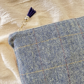 Neceser Tweed "Blue"