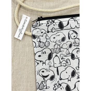 Bolsa Porta Móvil "Snoopy Bocetos"