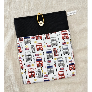 Funda Protectora "Londres" Negro con bolsillo