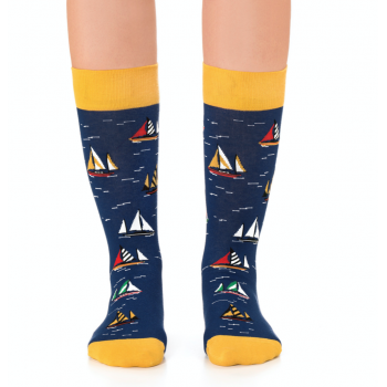 Calcetines "Sailboat Racing" Marino de Jimmy Lion