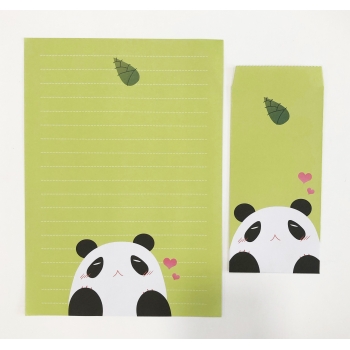 Cartas y Sobres "Oso Panda"