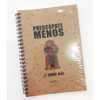 Cuaderno "Preocúpate menos" de HappyMots