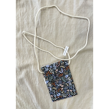 Bolsa Porta Móvil "Flores" Marino