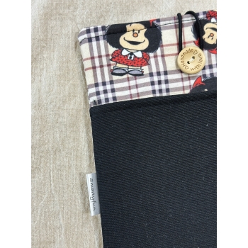 Funda Protectora para Ebook "Mafalda Cuadros" con bolsillo