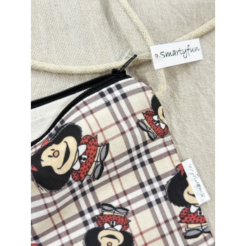 Bolsa Porta Móvil "Mafalda Cuadros"