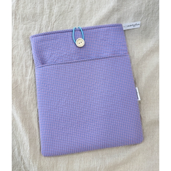 Funda Protectora "Vichy Malva" con bolsillo