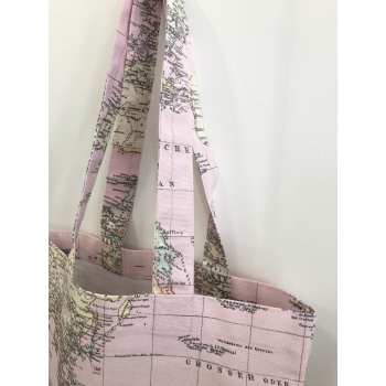 Bolsa Tote Bag "Mapamundi" (Varios colores)