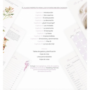 Agenda de Boda de Takenote