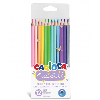 Pinturas de Colores "Pastel" de Carioca (12 unidades)