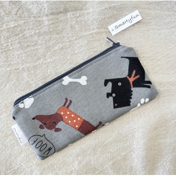 Funda de Gafas "Perros Gris"