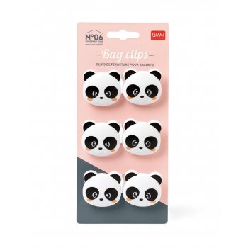 Pinzas "Panda" (Pack de 6 unidades) de LEGAMI