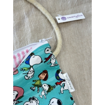 Bolsa Porta Móvil "Snoopy" Verde