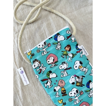 Bolsa Porta Móvil "Snoopy" Verde