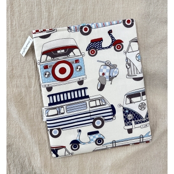 Funda Protectora "Vehículos Vintage" con bolsillo