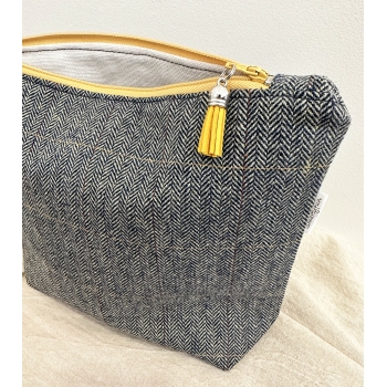 Neceser Maxi Tweed "Blue"